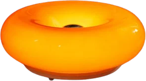 Orange donut lamp