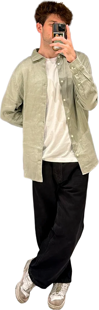 Nick in a green shirt
